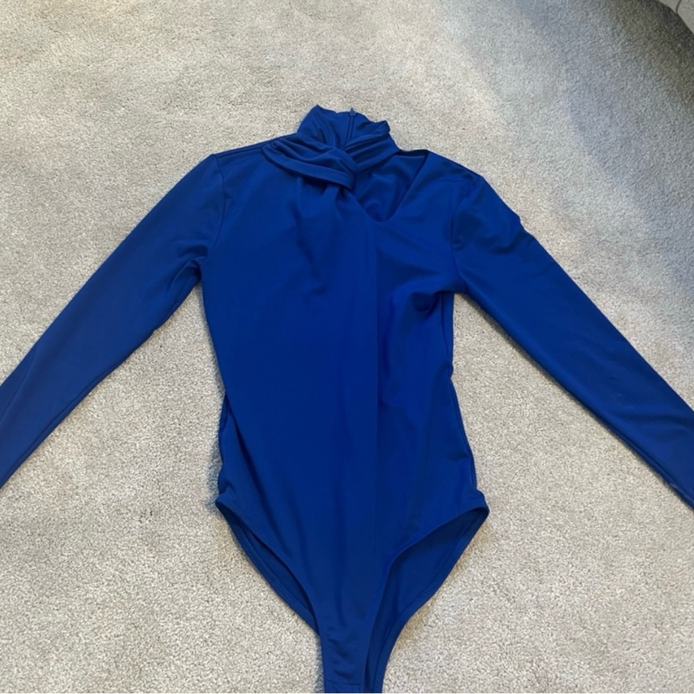 Blue Long Sleeve Bodysuit ZARA